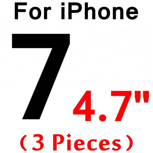 3 шт 0,26 мм закаленное стекло для iPhone 11 Pro X XR 8 7 6 6s стекло протектор экрана для iPhone 11 7 8 Plus XS Max защитное стекло - Цвет: for iPhone 7