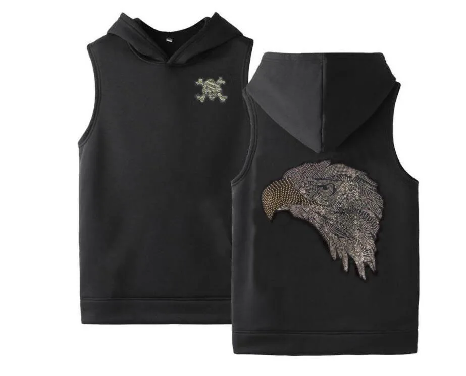 

Men's Vest With Hat Hot Drill Sweatshirts Men brand designer hip hop