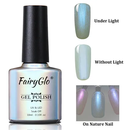 9508 FairyGlo 10 мл Гель-лак для ногтей жемчужный Блестящий УФ-Гель-лак замачиваемый долговечный дизайн ногтей Гель-лак Гибридный лак - Цвет: 9508