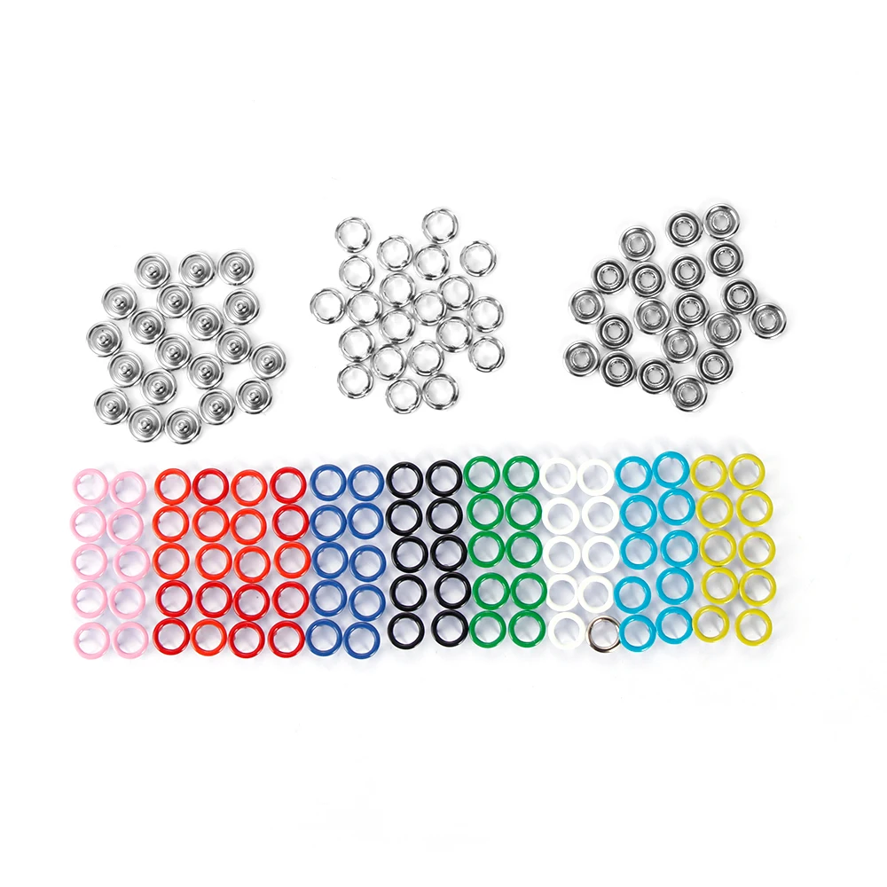 10 компл. (40 шт) круглая металлическая звезда Кнопка защелкивающаяся