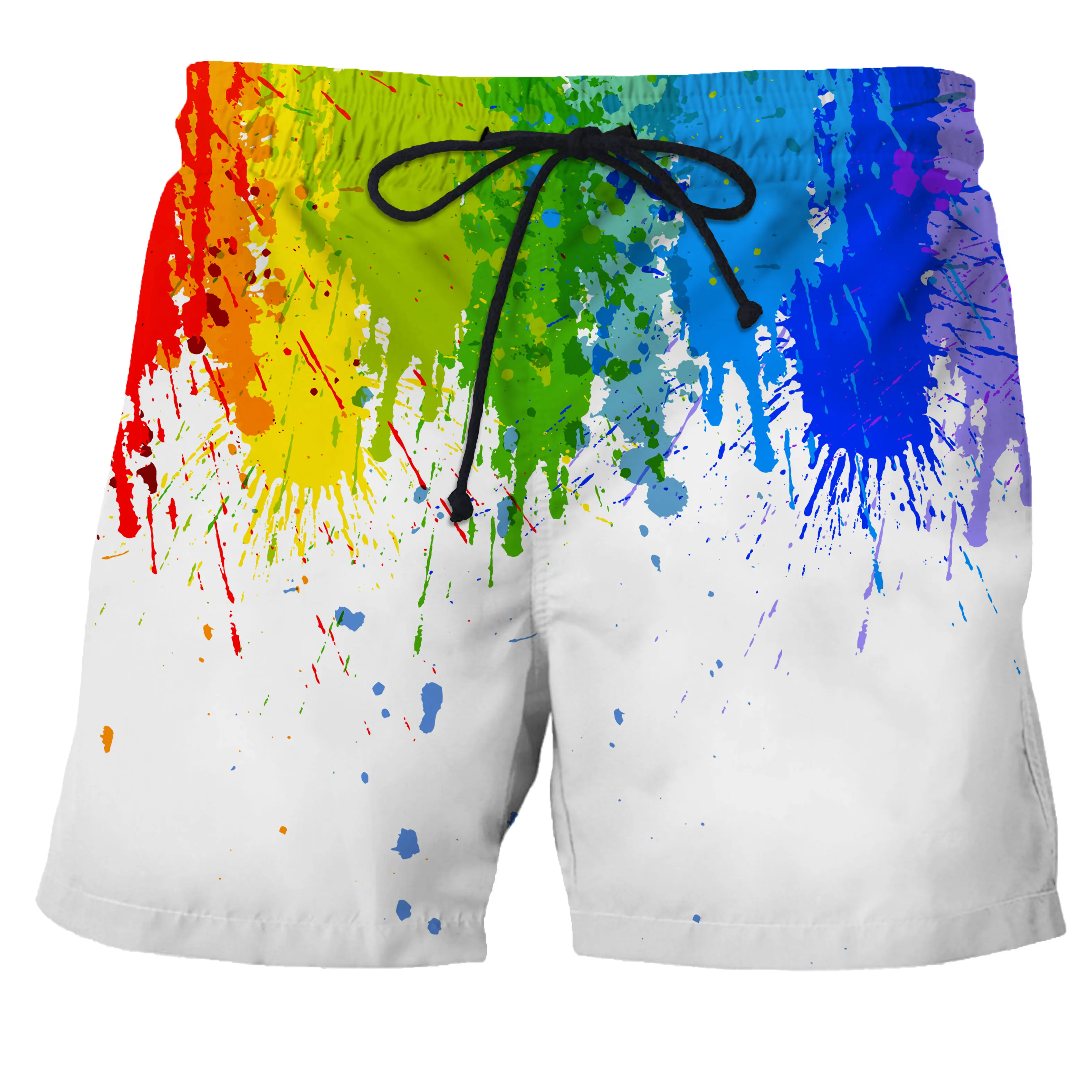 

New Arrival Shorts Water drop art 3d print beach pants summer swimwear men short Quick-drying Sexy Mens Swim Briefs Beach Shorts