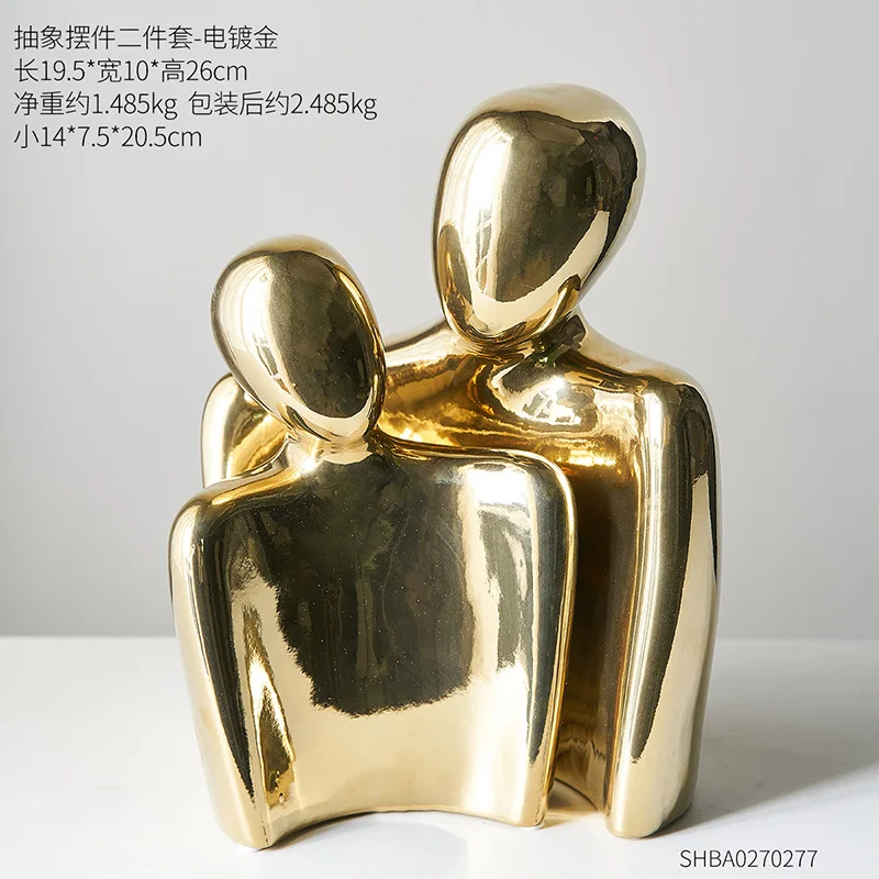 Европейская полимерная модель пары статуи аксессуары для украшения дома