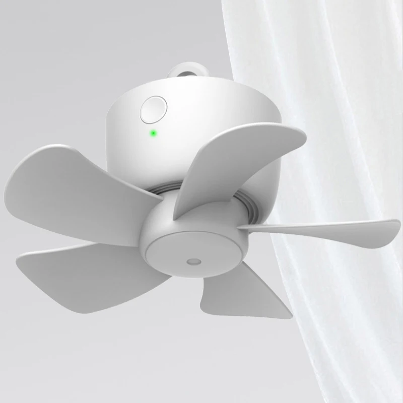 

Потолочный вентилятор, 8000 мАч, USB, перезаряжаемый, 8000 мАч, 8 часов выдувания для наружного охлаждения, подвешиваемый на палатку