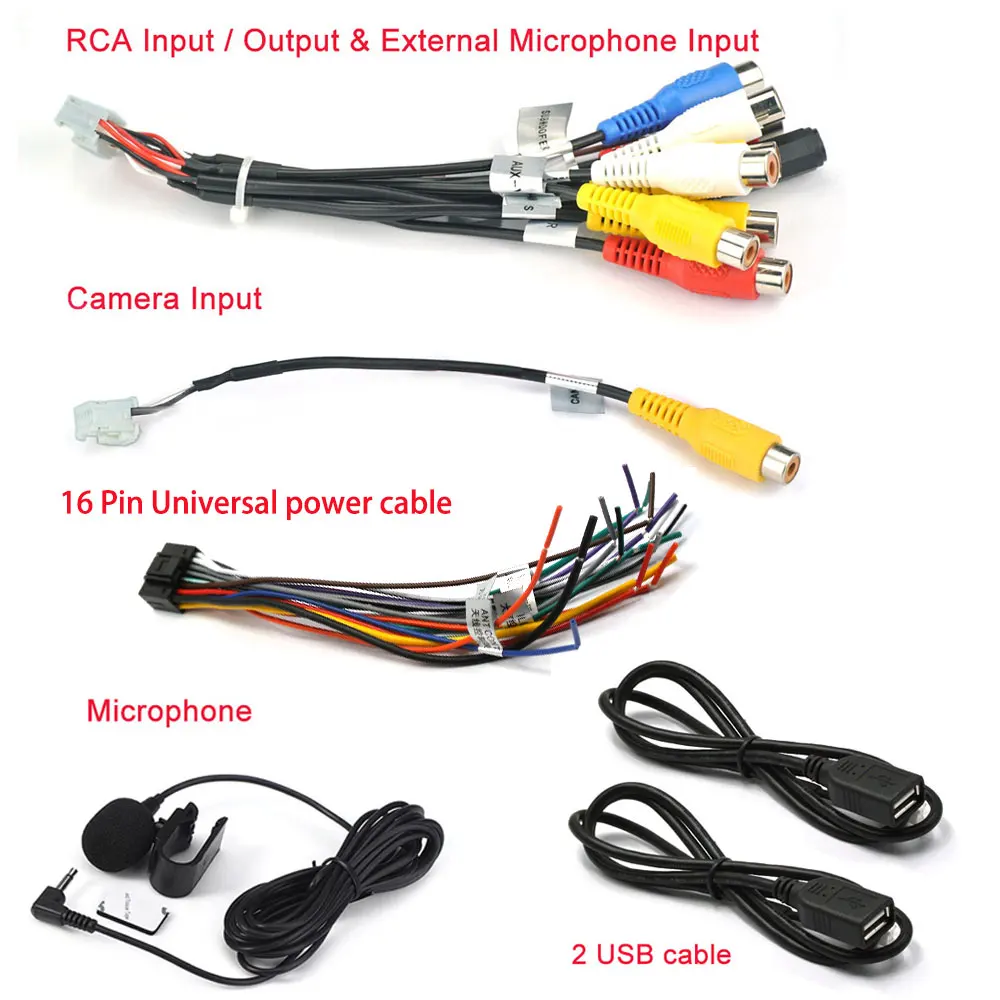 20 контактный разъем RCA выходной провод Aux in Адаптер Стандартный микрофон вход с