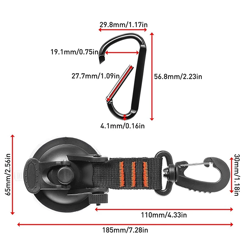 Розничная продажа 4 шт. крепления на присоске для тяжелых условий эксплуатации с
