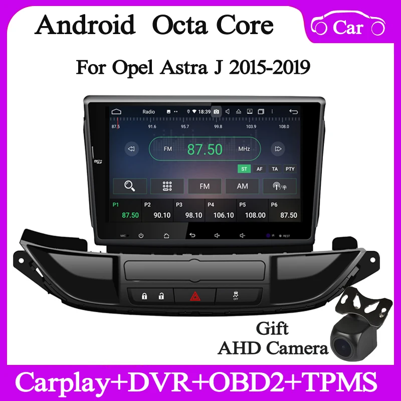 

8core 4+128G Android10 Car radio stereo for opel Astra J 2015-2017 car multimedia gps navigation headunit wifi DSP carplay
