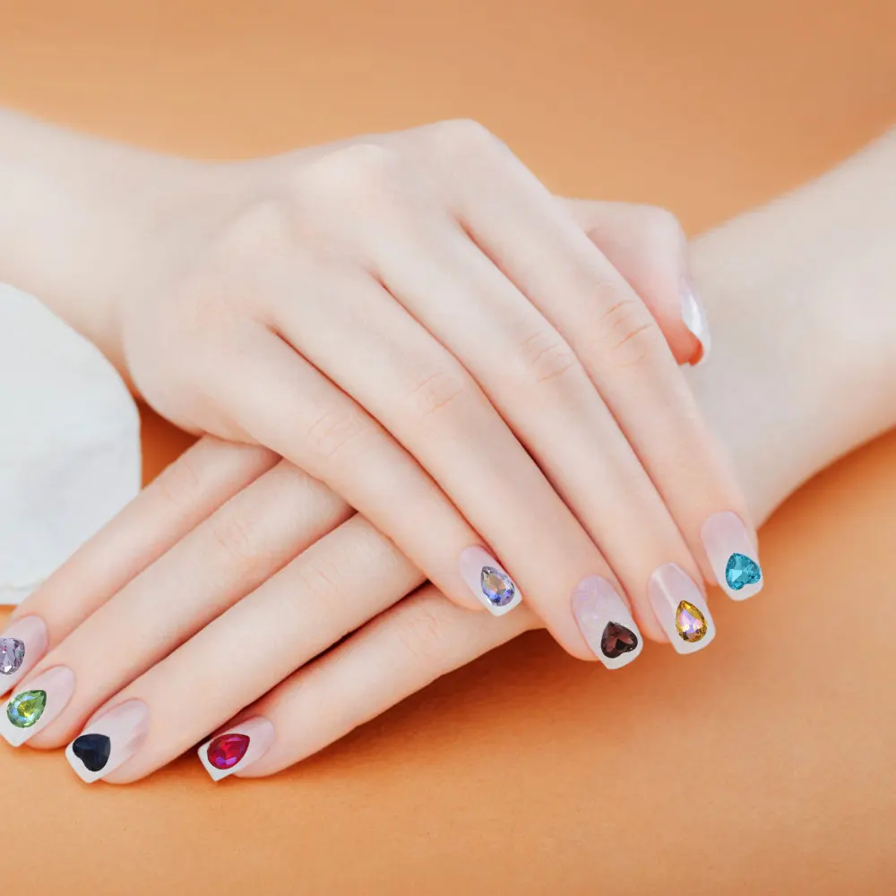 

1 Box Adorable Nail Decor Material Nail Art Supply Glitter DIY Nail Drill Decor