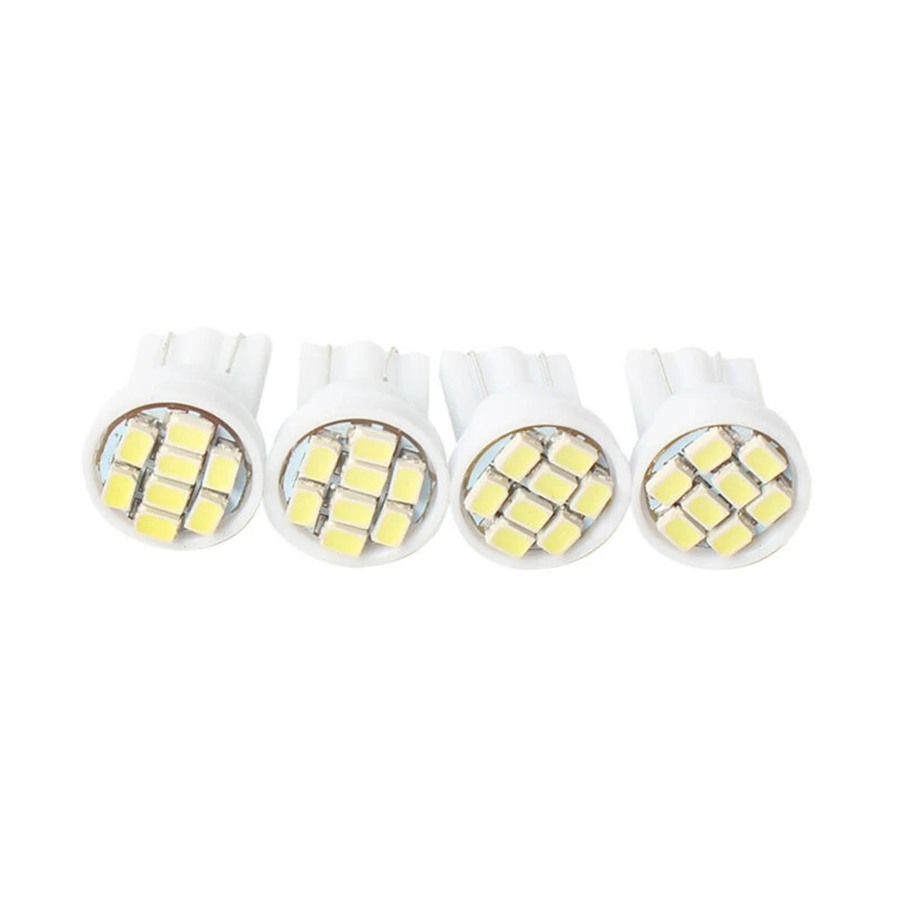 

License Plate LED Lights Bulb Replacement 12SMD LED 4-T10 8SMD Vehicle