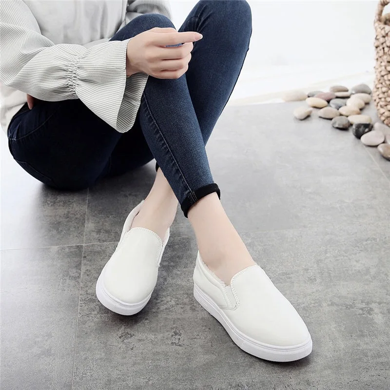 Женские кроссовки для бега Зимние теплые плюшевые женская спортивная обувь