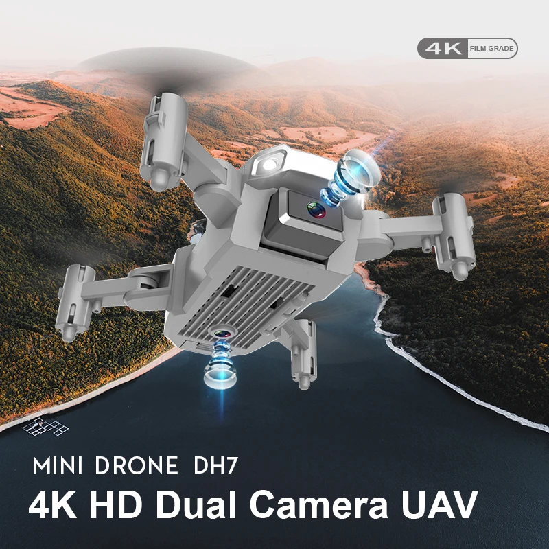 

Rc Drone 4k 1080P 720P HD Wide Angle Camera WiFi Fpv Drone Dual Camera Quadcopter Real-Time Transmission Helicopter Rc Toys