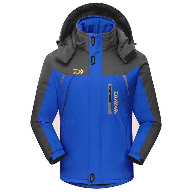 

New Daiwa Fishing Jackets Winter Autumn Winter Waterproof Warm Fishing Clothing Men Fleece Thick Outdoor Fishing Shirts