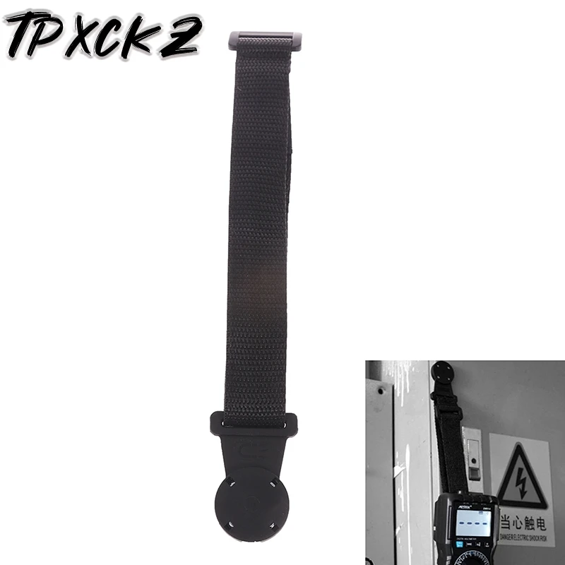 

New Hot Sale Portable Hanging Loop Hanger Tool Strong Magnet Multimeter Strap For DM91/DM100 Practical Black Strap kits