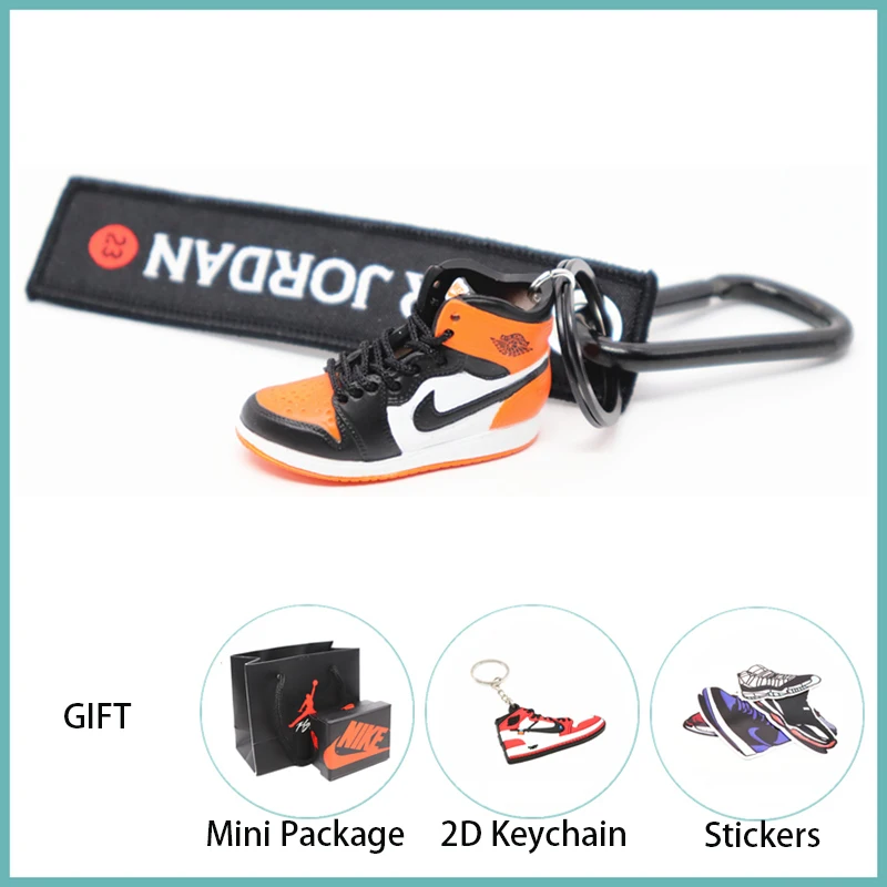 Новинка ручной работы 3D AJ Key ChaiAir Mini Jordan кроссовки модель милый брелок для ключей Баскетбольная обувь Подарочный Брелок для ключей модные украшения - Цвет: 43