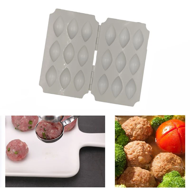 

NEW 9 Holes 2021 Manual Kibbeh Express Meatball Maker Meatloaf Mold Press Minced Meat Processor Cake Desserts Pie Kitchen Tools