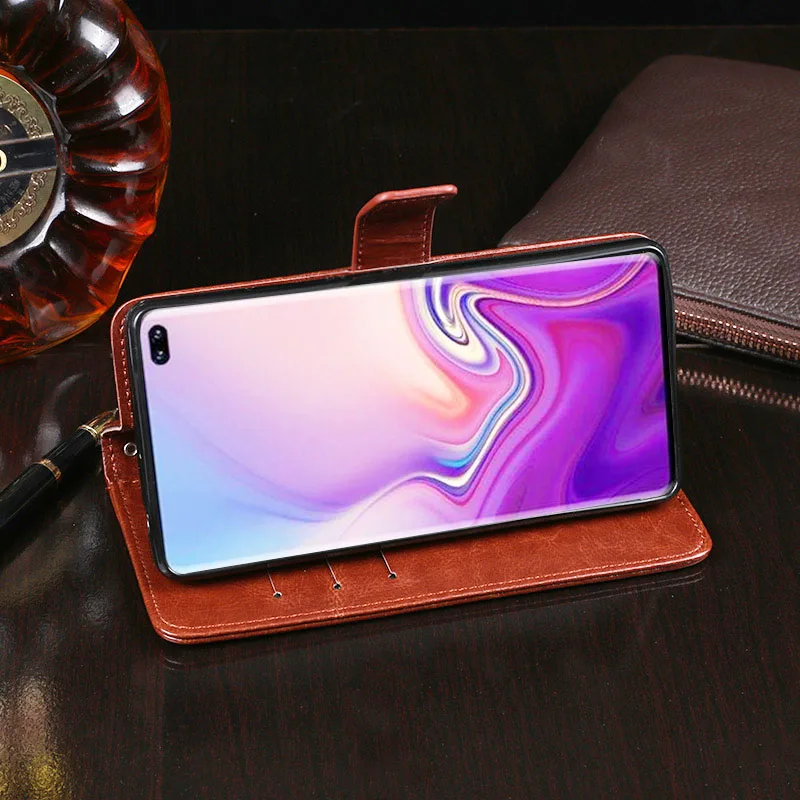 Прочный деловой кожаный защитный чехол iTien для Samsung Galaxy J4 Core S10 Lite Plus ТПУ