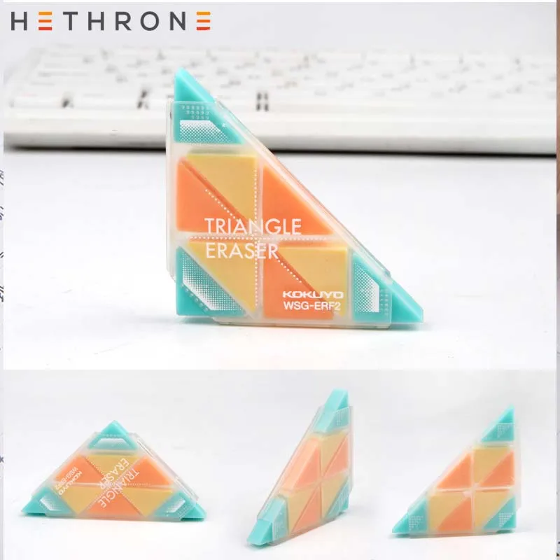 1 шт. треугольные резиновые ластики hetron прочные гибкие для карандашей студентов