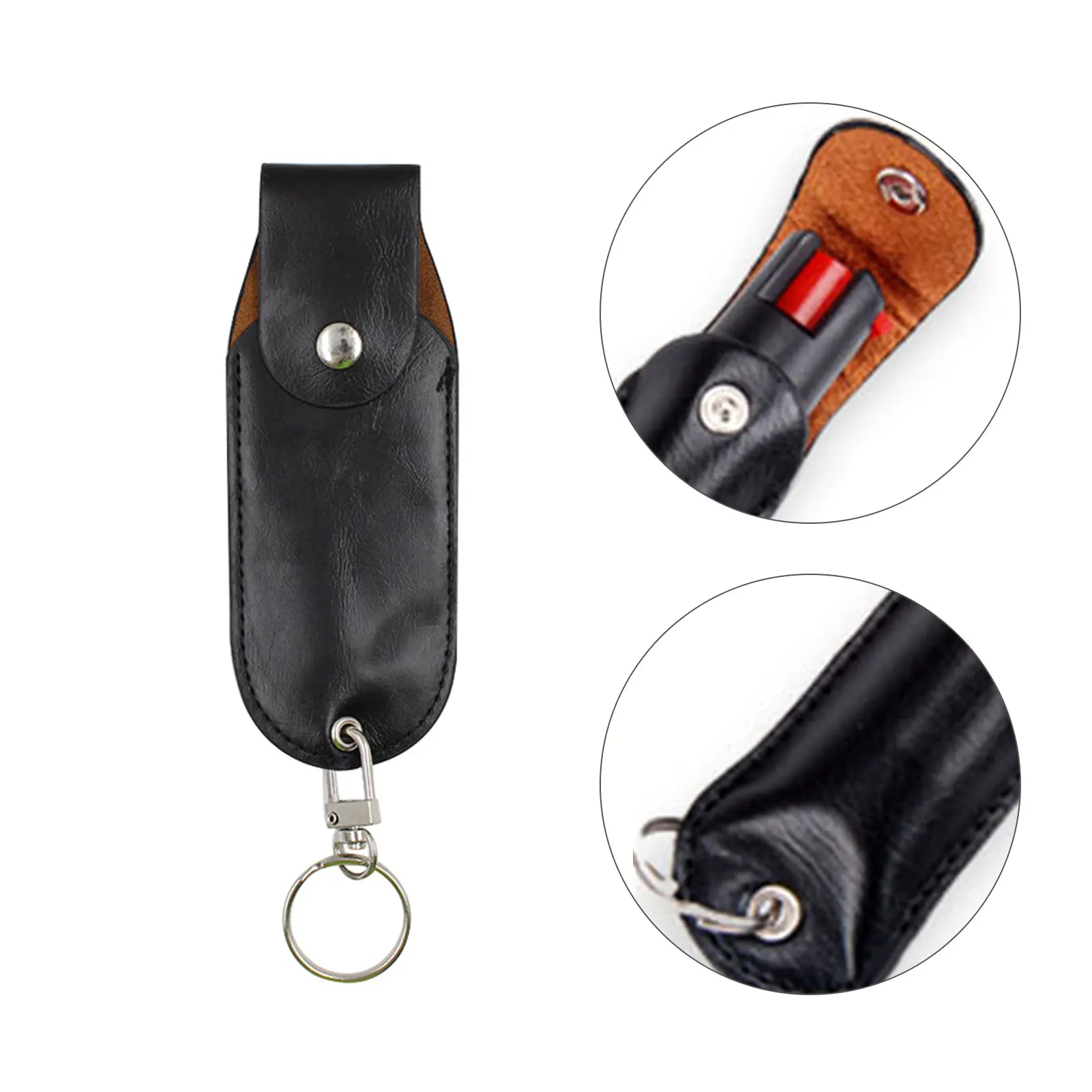 OC Pepper Spray Holder Pouch Leather Case For MK3 Canister | Outdoor Tools