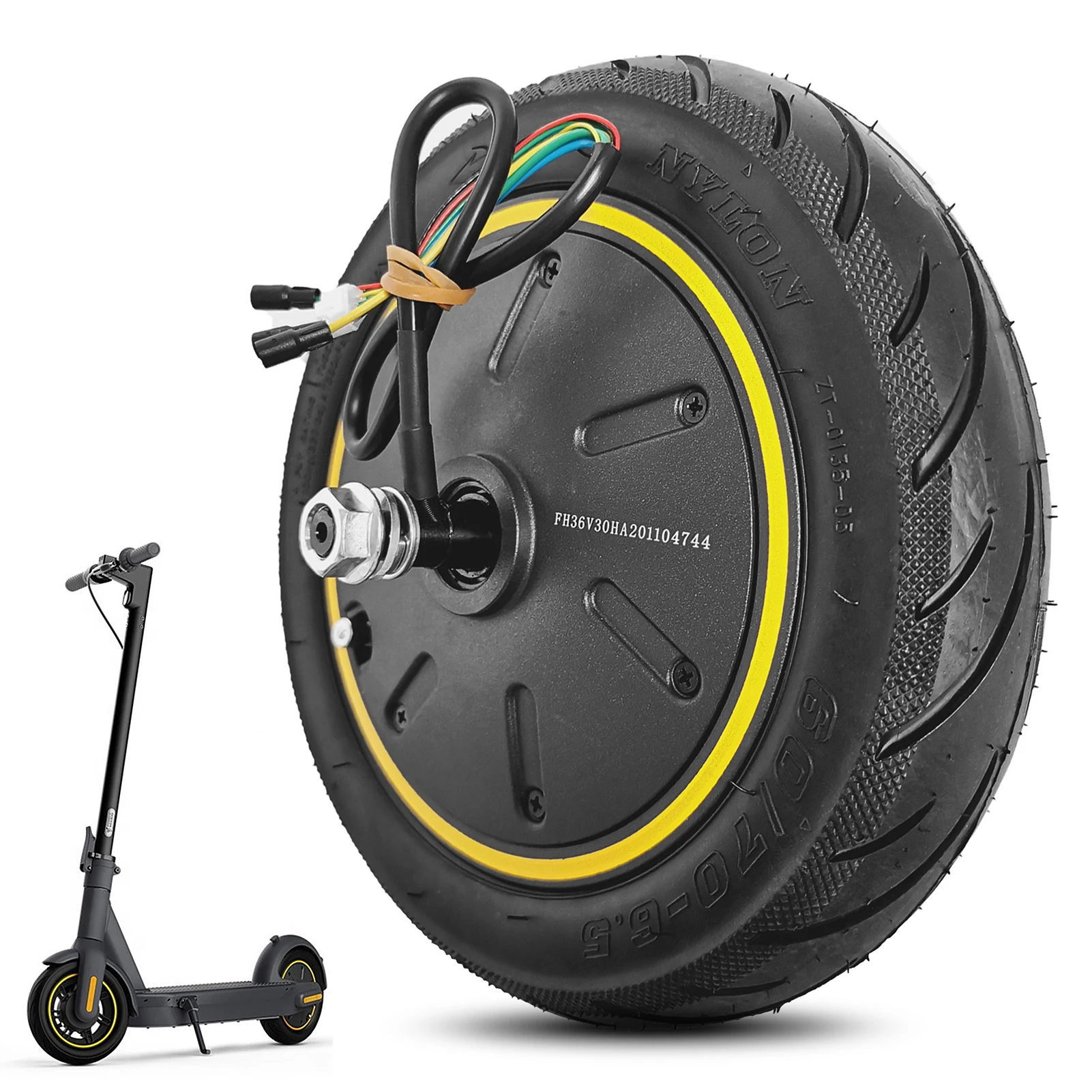 

Колесо двигателя для скутера Ninebot Max G30, 60/70-6,5, 36 В, 500 Вт