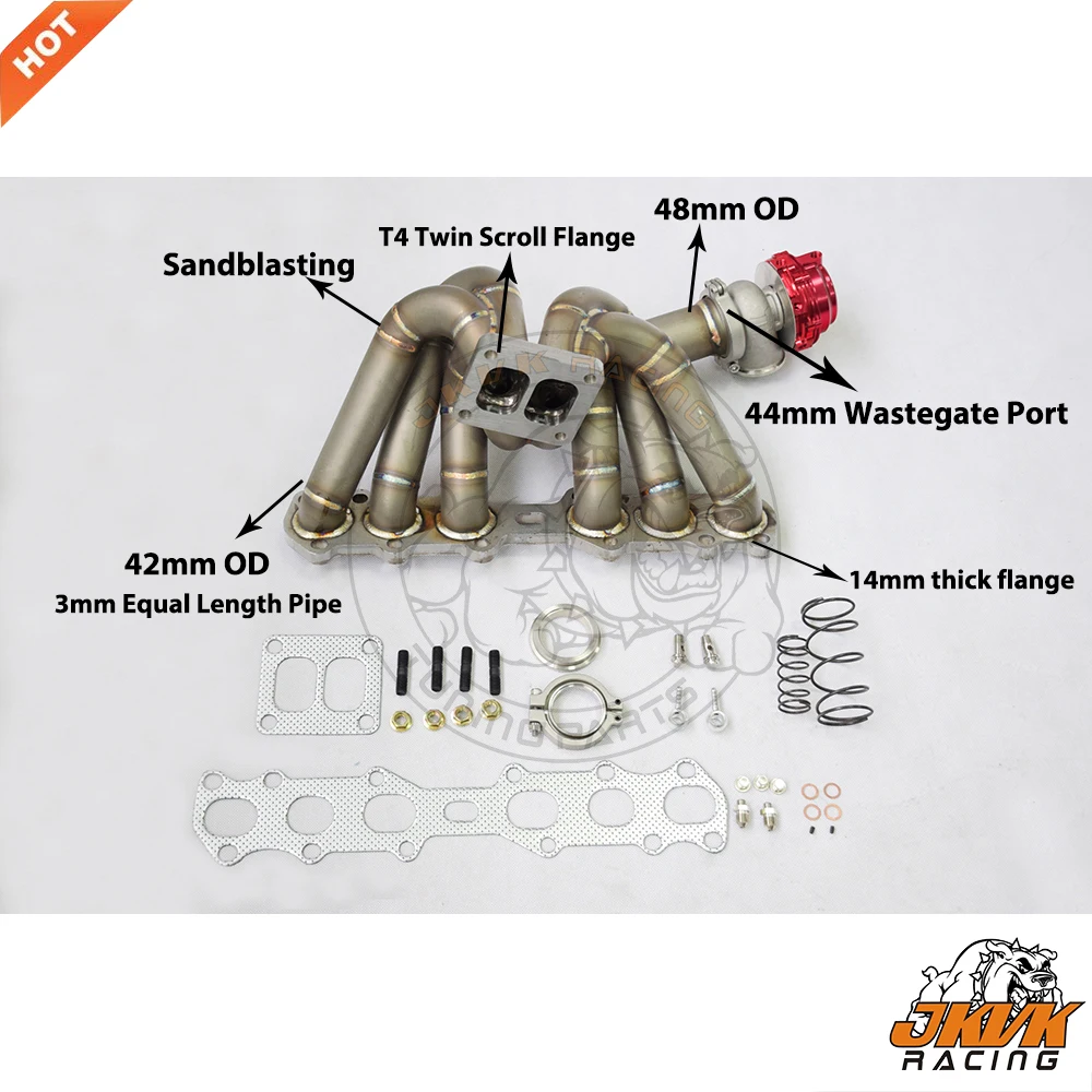 

JKVK гоночный из нержавеющей стали 3 мм, равная длине T4 TIG Фотолюминесцентная шкала диаметром 44 мм для 1JZ-GTE Supra