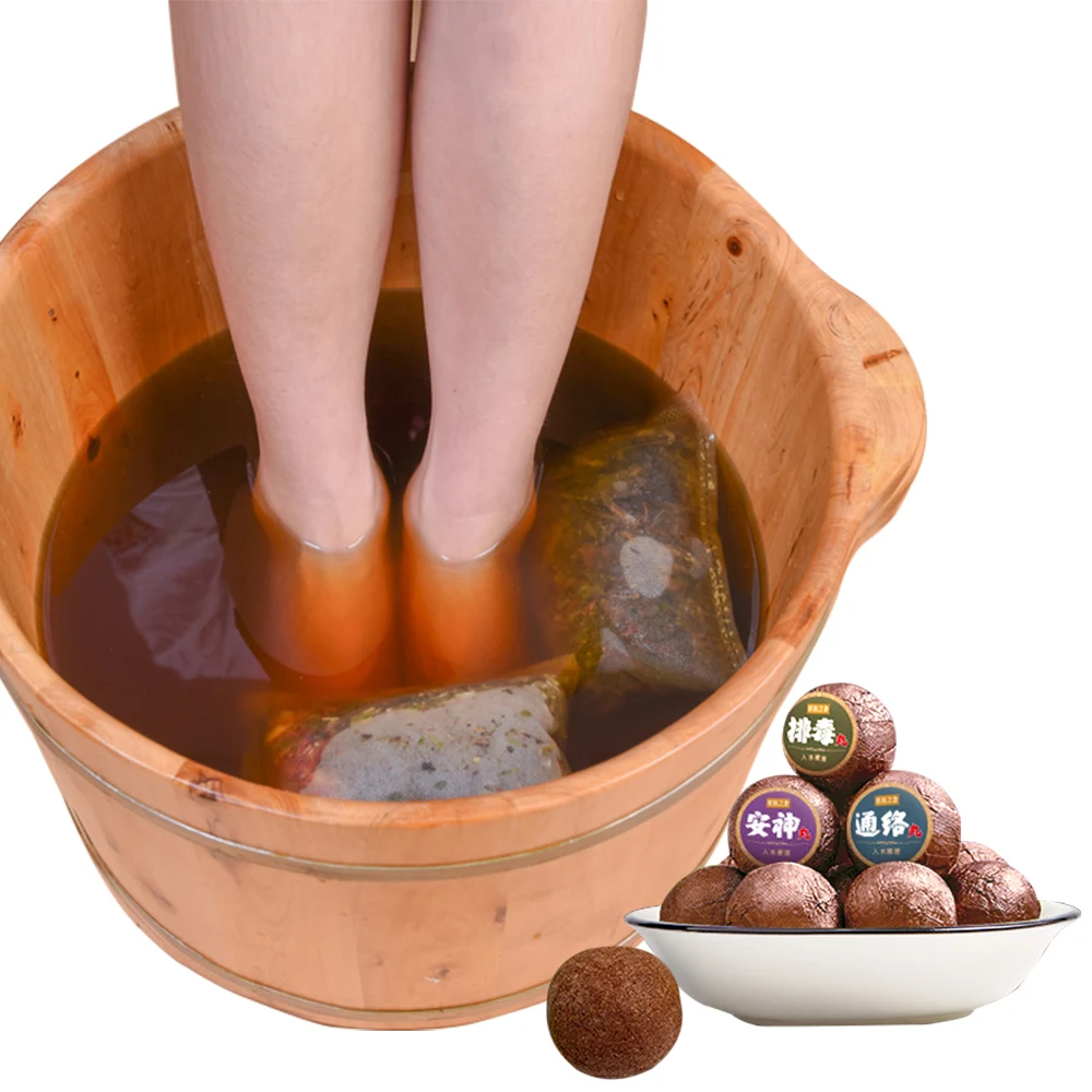 

Chinese Traditional Medicine Foot Bath Pills Relaxing Herbal Sub-health Treatment Dysmenorrhea Low Back Pain Cold Insomnia Care