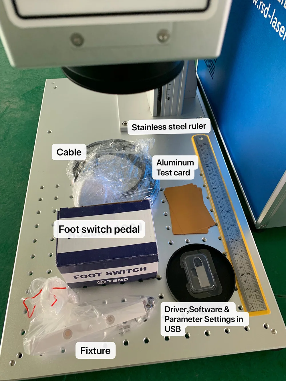 

Raycus JPT Q-switch 20W 30W 50W Fiber Laser Marking Machine Portable Laser Marker For Metal Plastic Gold Silver Jewellry Marking