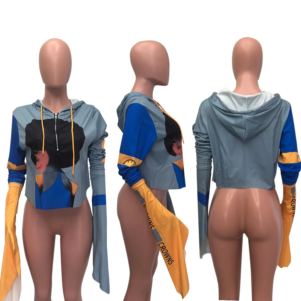 

Hoodies Cartoon Character Printing Fashion Women Clothing Casual Loose Long Sleeve Drawstring Sport Streetwear Tops for Women