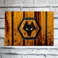 wolves graphic tin sign home pubs bars poster wall art poster coffee garden office man cave club metal tin sign