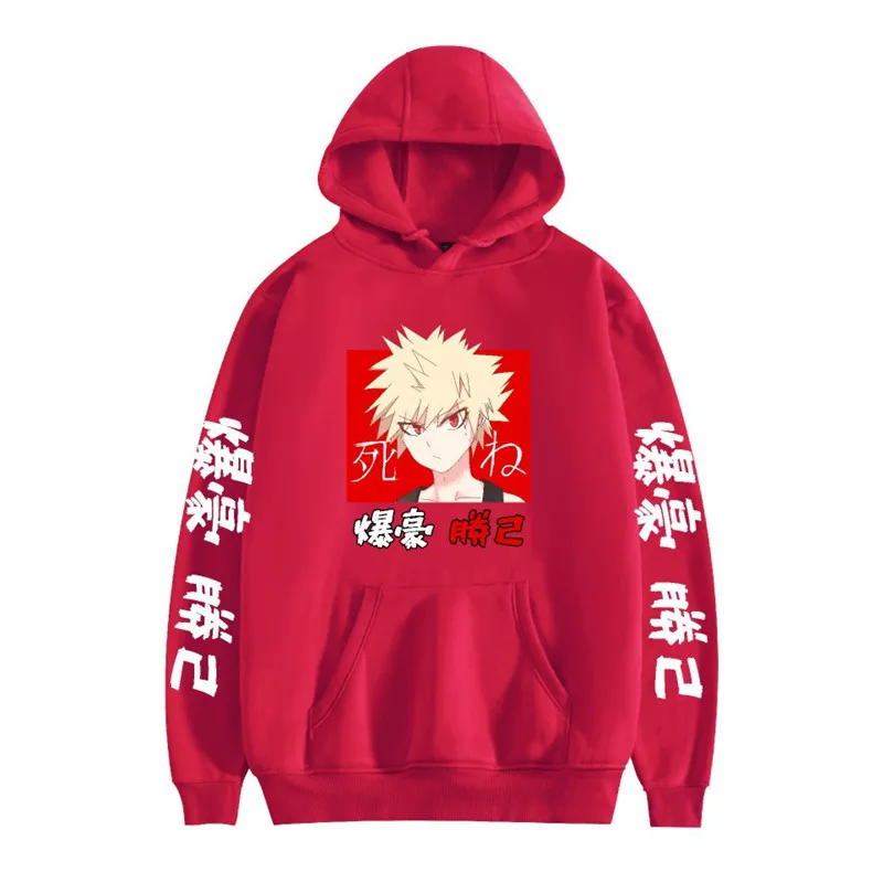 

Harajuku my hero academia Unisex Hoodies Japanese Anime Bakugou Katsuki Printed Men's Hoodie Streetwear Casual Sweatshirts