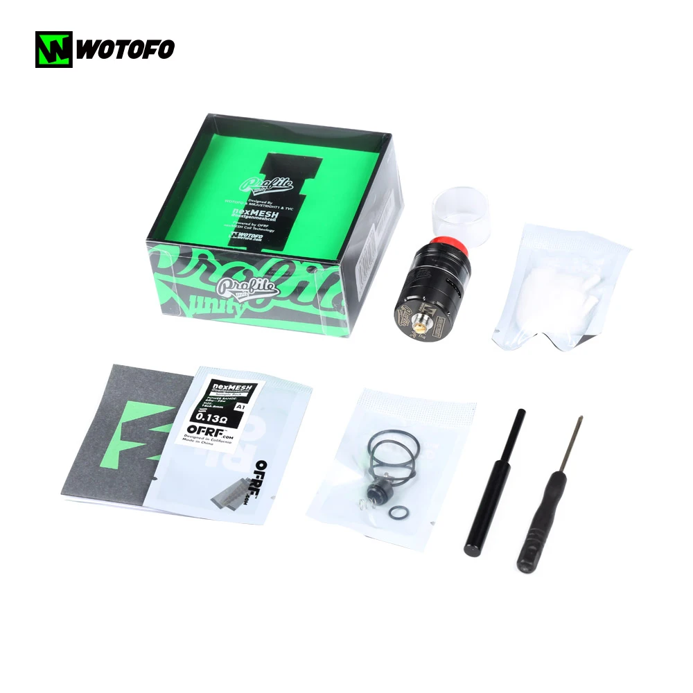Оригинальный Wotofo Dyadic Squonk коробка мод с профиль Unity RTA Vape танк атомайзер 510 нить