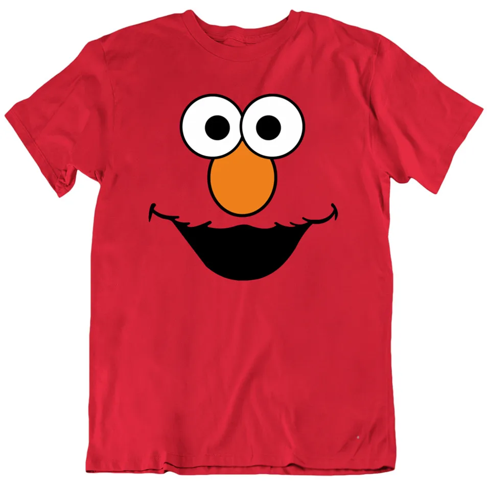 Футболка с изображением лица монстра из мультфильма Улица Сезам футболка размер