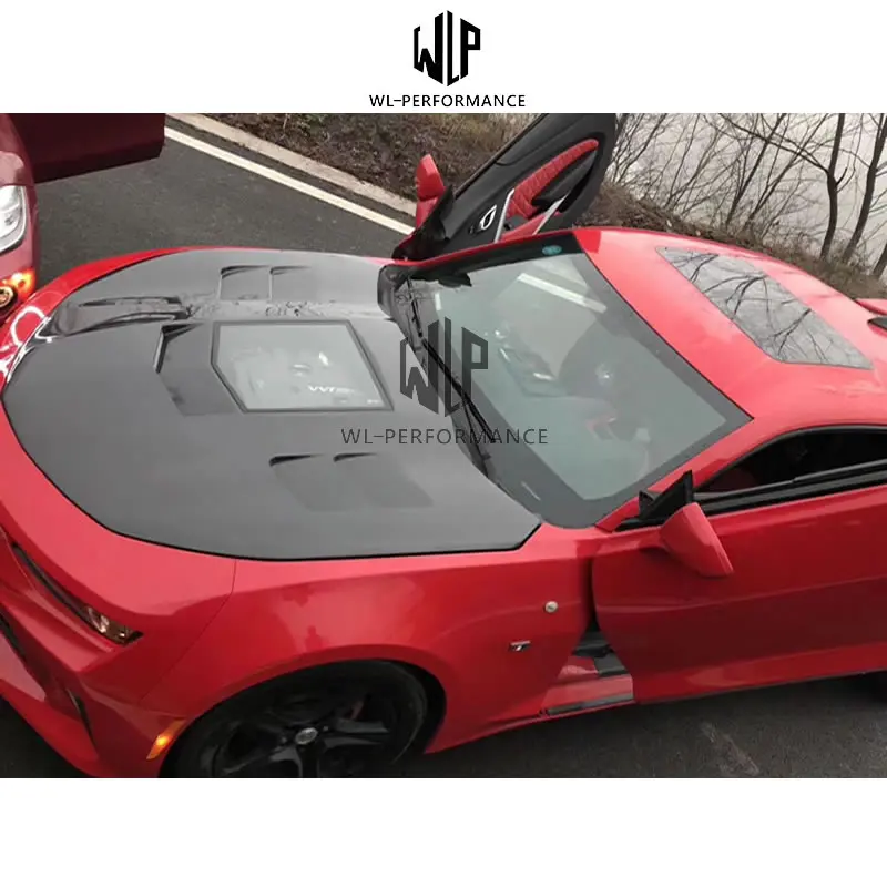 Высокое качество углеродного волокна/прозрачный FRP крышка капота двигателя для