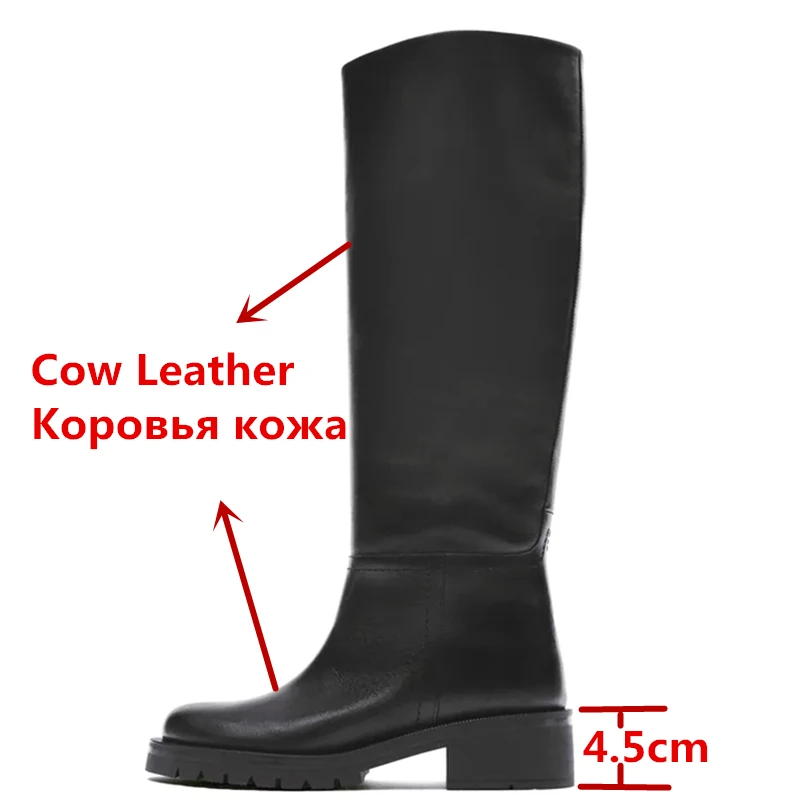 FEDONAS/2022 ZA Ins Лидер продаж Женские сапоги до колена из натуральной кожи на высоком