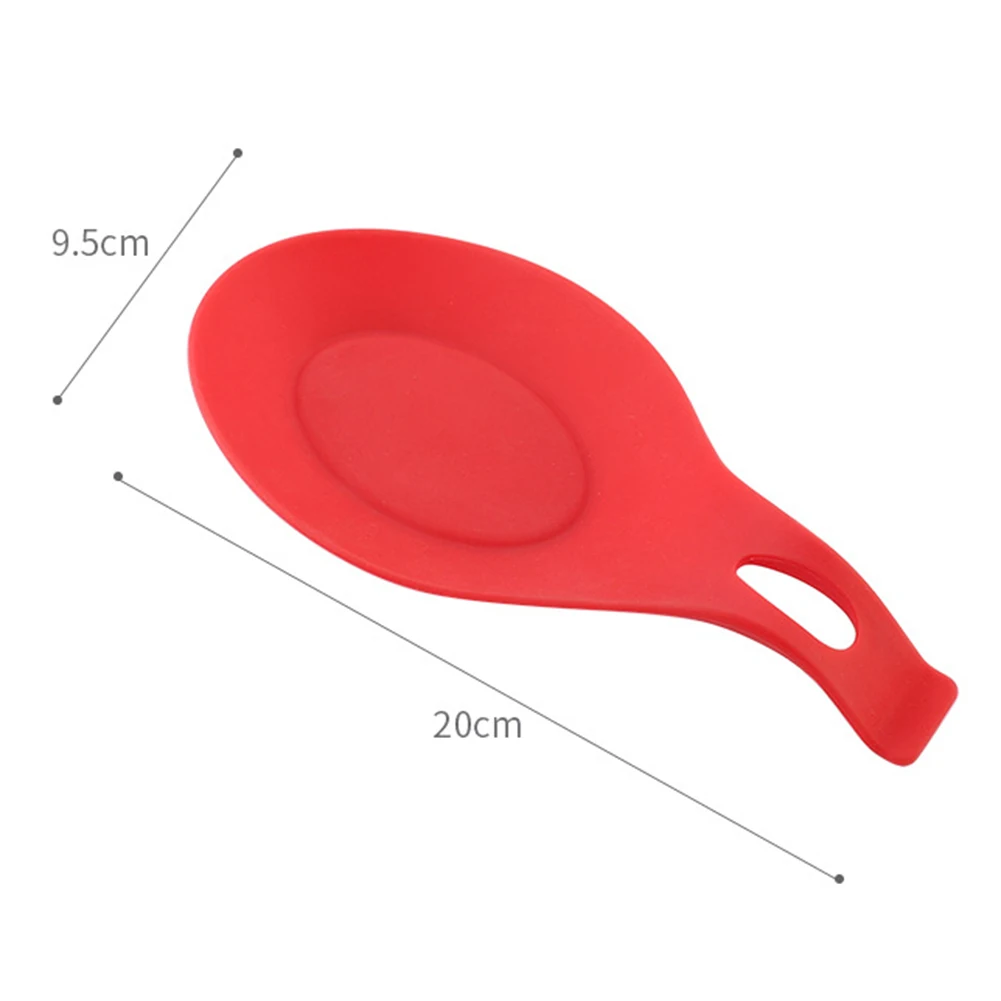 

Silicone Spoon Rest Pads Heat Resistant Placemat Kitchen Utensils Spatula Trays for Household Kitchen Accessories