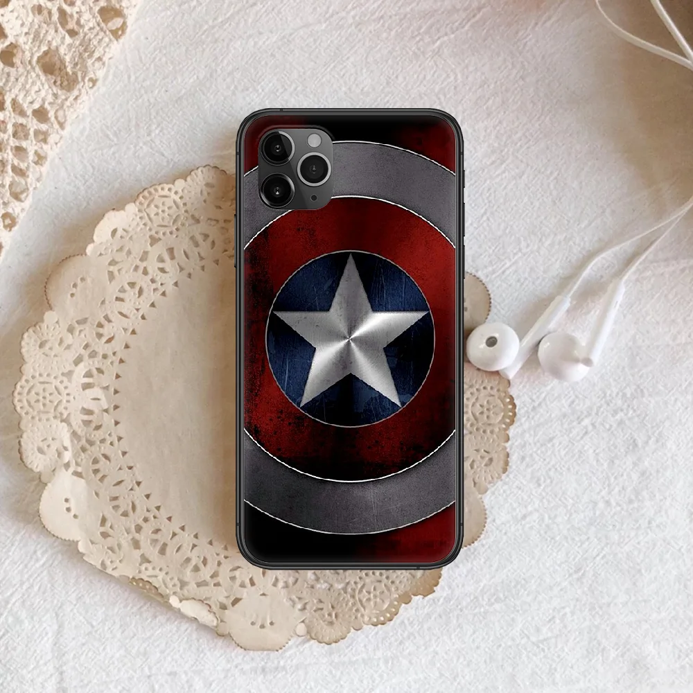 

Captain Superhero America Phone Case Cover Hull For iphone 5 5s se 2020 6 6s 7 8 12 mini plus X XS XR 11 PRO MAX black Prime