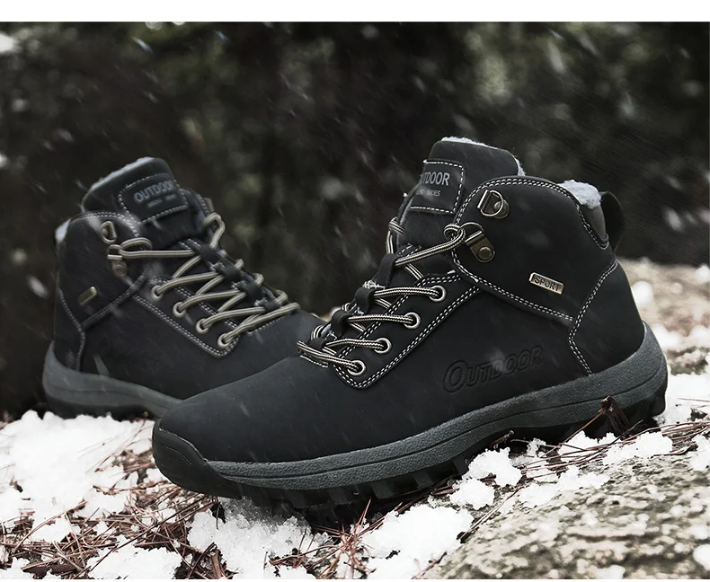 2019 Брендовые мужские ботинки большие размеры 39-46 сезон осень-зима кожаные модные