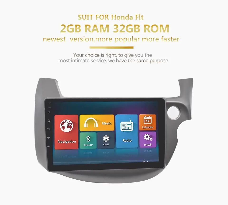 Автомагнитола на Android 11 мультимедийный плеер для Honda Fit dvd Touch Bluetooth 8 ядер