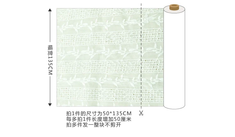 

Pure White Fine Cotton Hollow Embroidery Fabric Computer Whole Embroidery Vertical Stripes Flower Summer Fabric