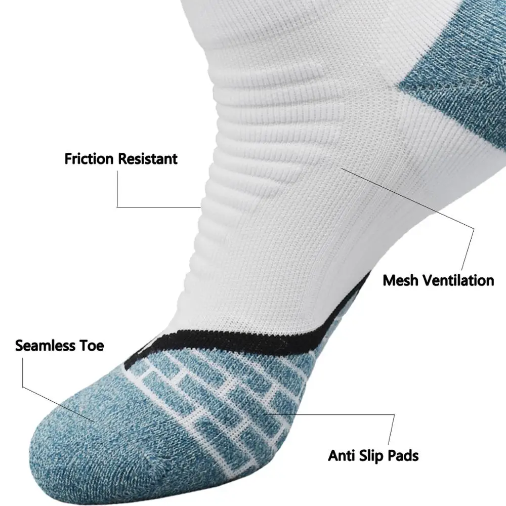 Женские носки до лодыжки с противоскользящей подушкой низкий вырез поддержка