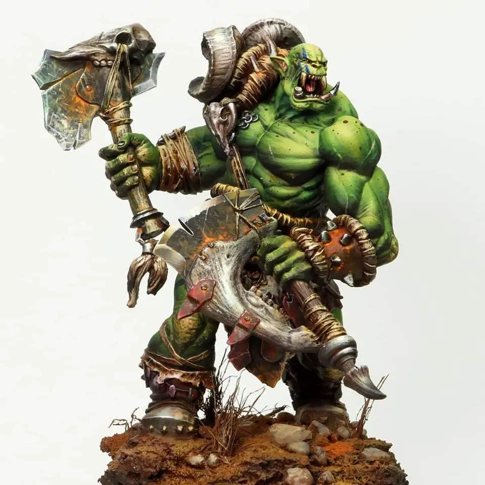 1/24 ORC Warrior Набор для создания фигуры из смолы|Наборы сборки моделей| |