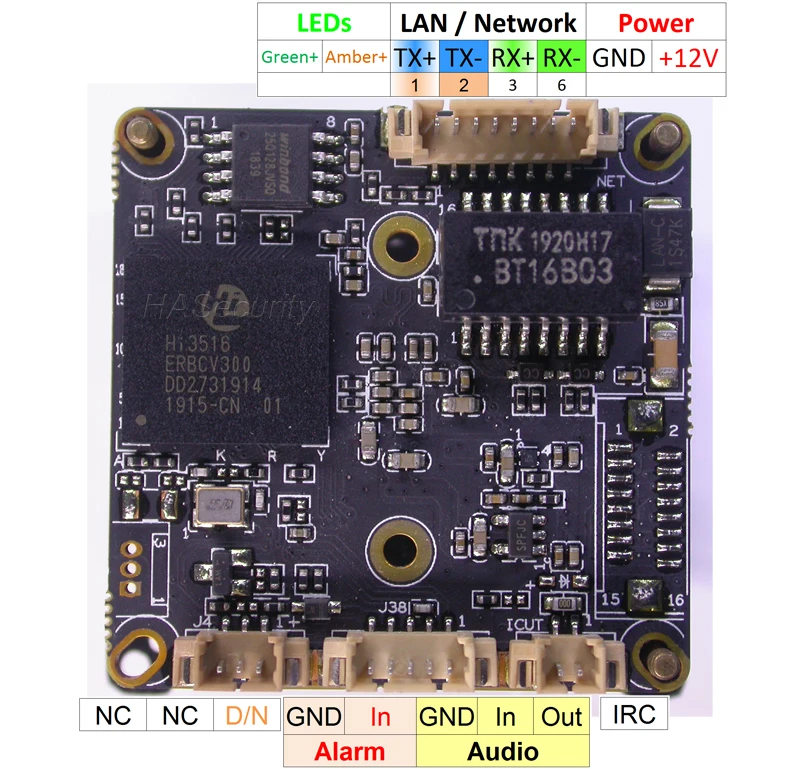 Модуль платы блока программного управления для камер видеонаблюдения SONY STARVIS IMX335