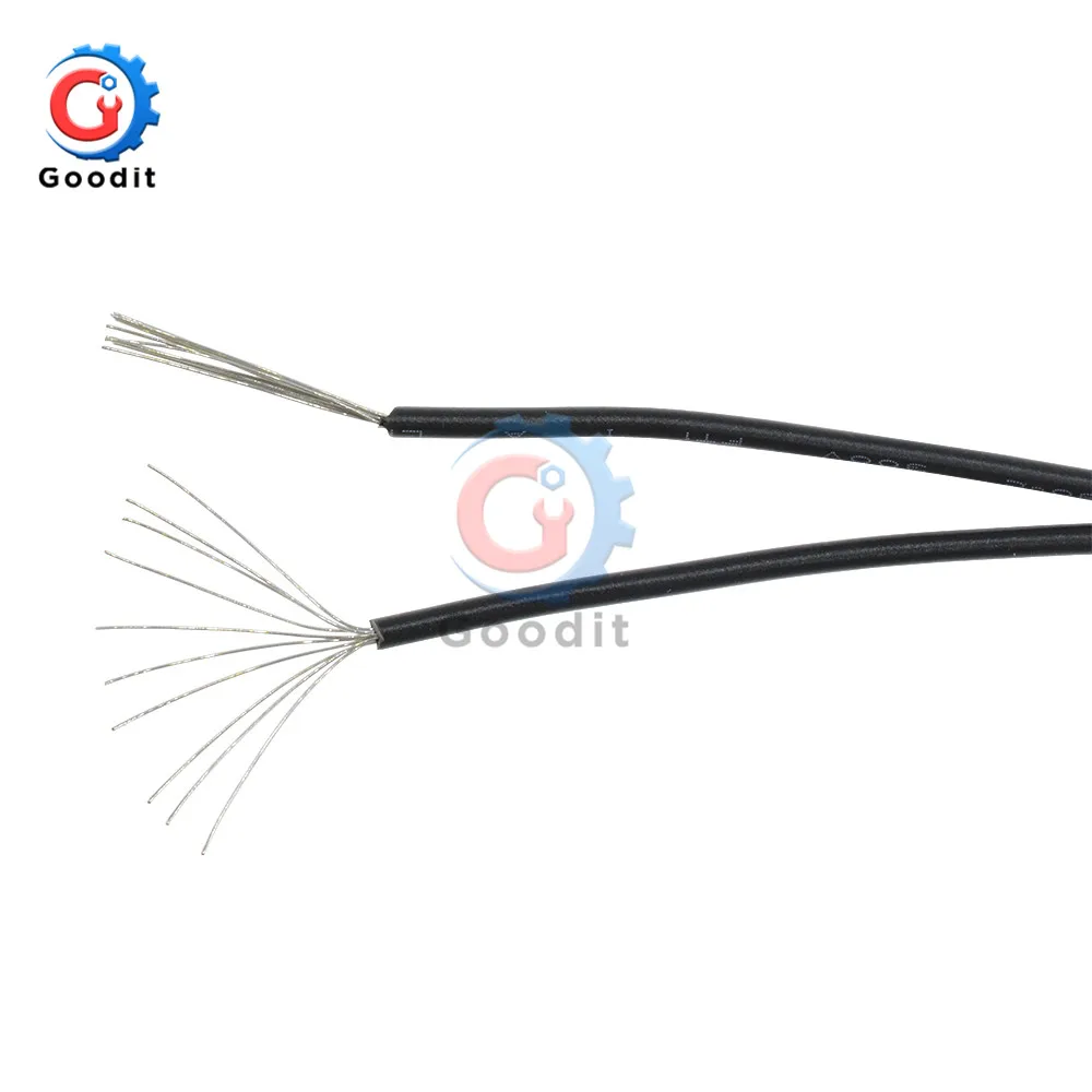 10 м 10 м UL-1007 24AWG Монтажный провод 80C/300 В шнур DIY электрический провод кабель 24 AWG 1,4 наружный диаметр изолированный ПВХ кабель