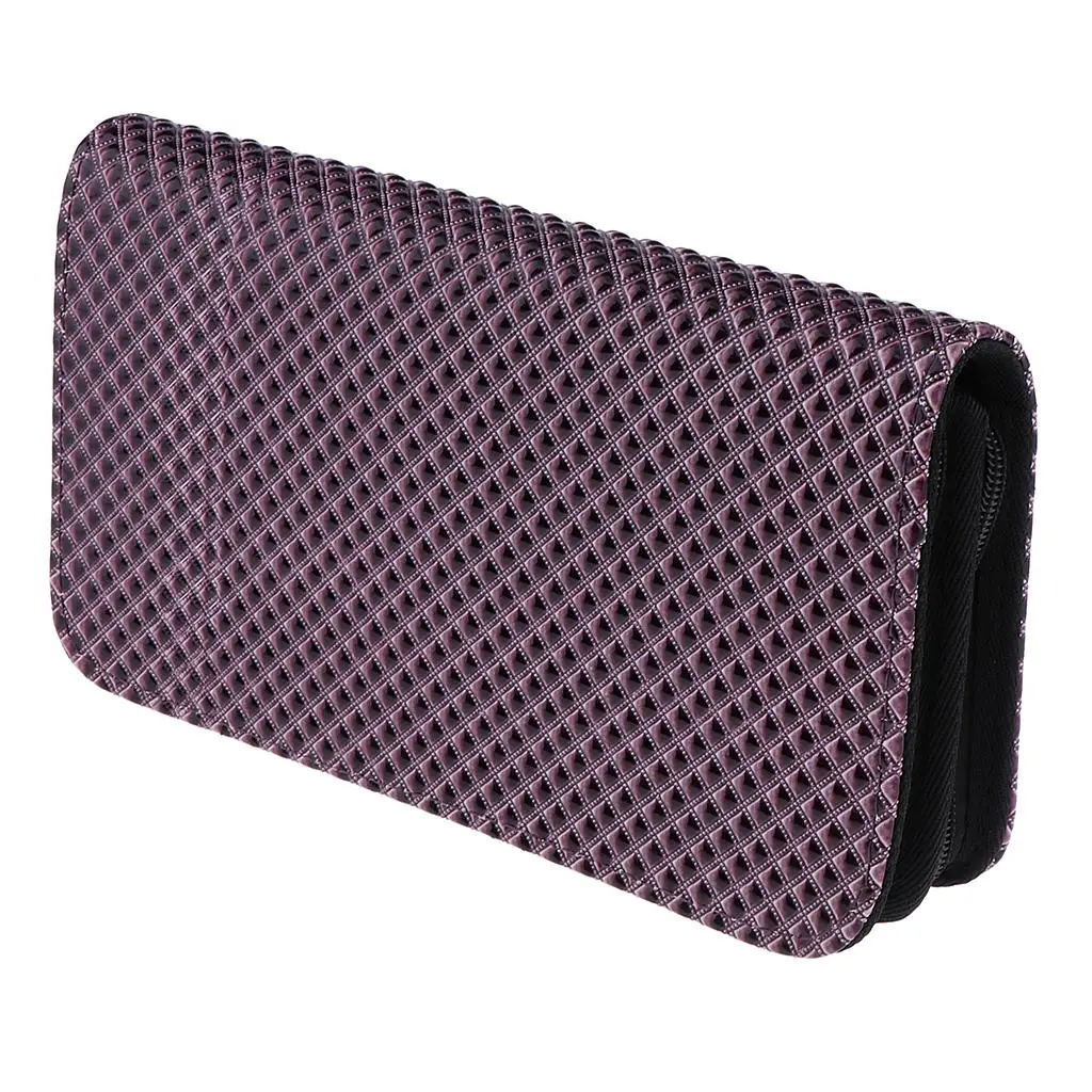 Мешочек для хранения ножниц парикмахерских двойной молнии квадратный чехол