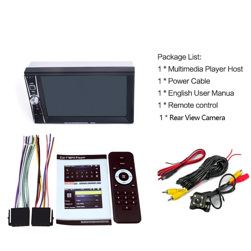 Автомобильные mp4 плееры 12 В сенсорный экран 6 дюйма формат видео 1080P поддержка