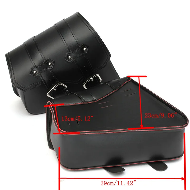 

1 Pair Black Motorcycle Saddlebags Throw Under Seat Side Tools Luggage Bag Pouch For Honda/Yamaha/Suzuki