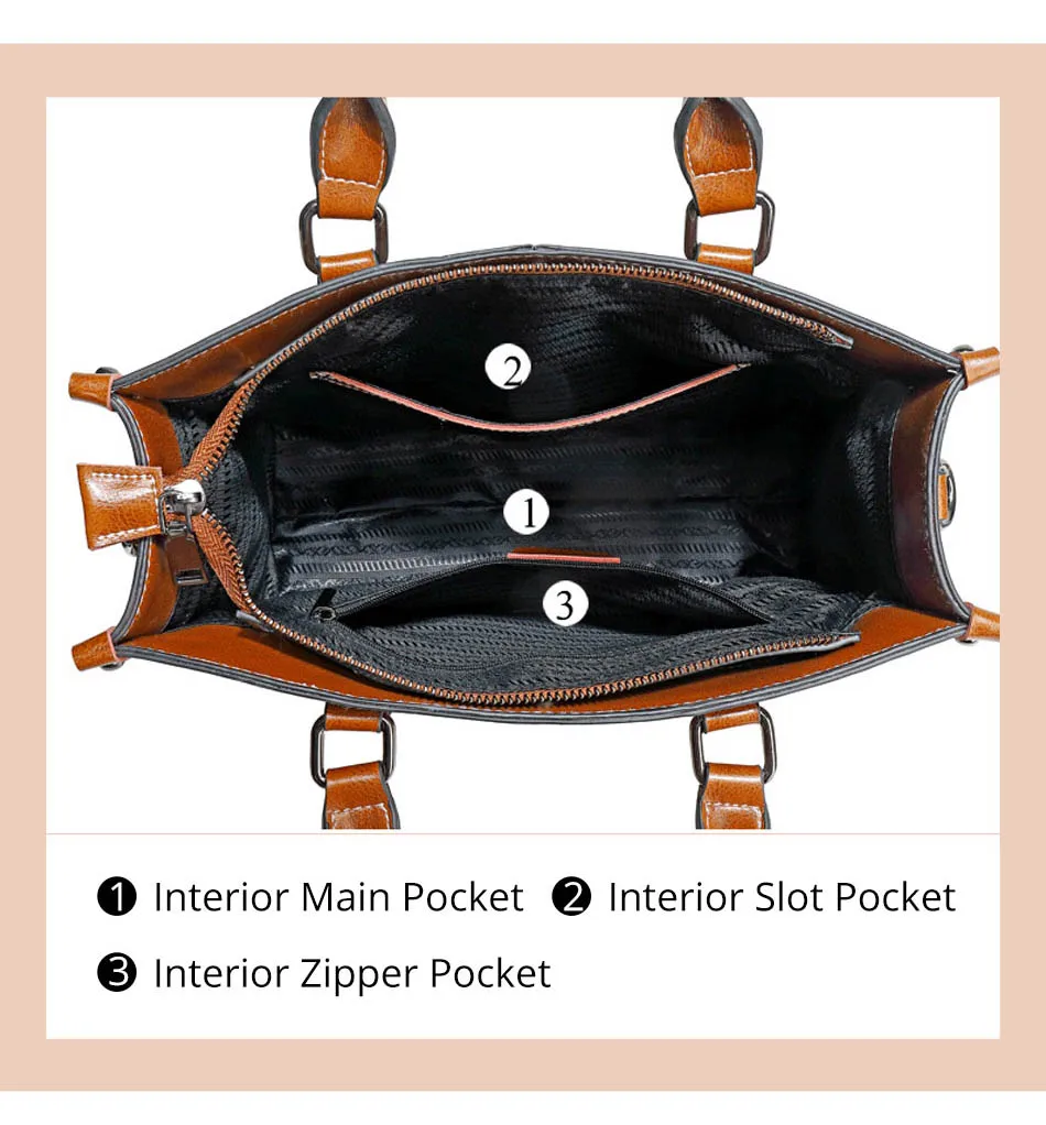 

Vintage women's Genuine Leather bag tote handbags ladies purse shoulder bags for women female hand bag Business brand Designer