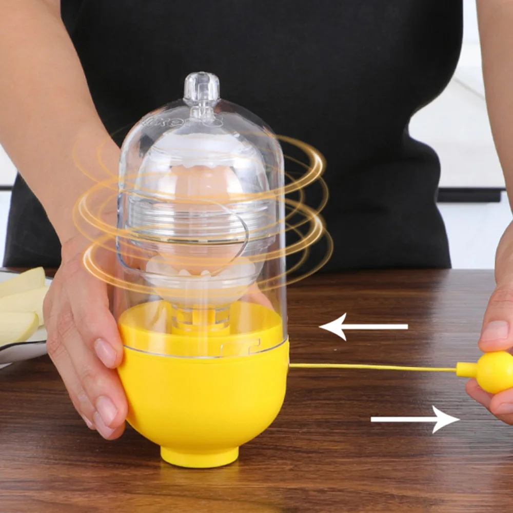 

Eggs Yolk Mixing Whisk Inside Golden Egg Stiring Blend Maker Puller Kitchen Utensils Shaker Multi-cutter Household Slicer Gadget