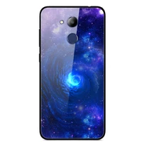 glass case for honor v9 play phone case phone shell phone cover back bumper star sky pattern