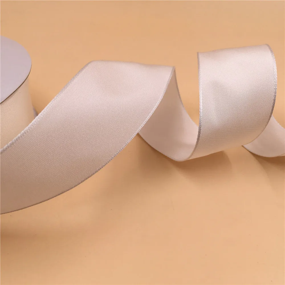 

38mm 25Yards Christmas Ribbon Festival Wired Pure White Ribbons for Decoration New Year Gift Wrapping 1-1/2" N1080