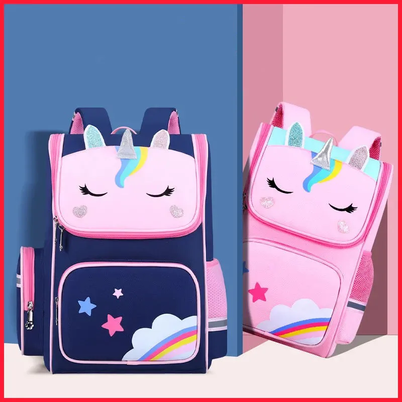 Girls Backpack Cute Cartoon Creative Children School Bags Sweet Kids Lightweight Waterproof Primary BooKbag Orthopedic Rucksack