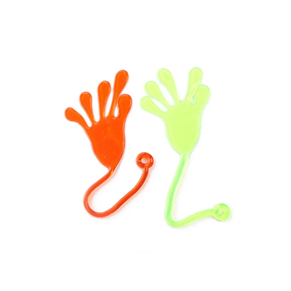 

12pcs Sticky Hands Toys Wacky Funny Stretchy Sticky Hands for Children Birthday Christmas Party Favors (Random Color)